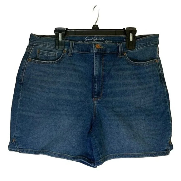 Gloria Vanderbilt All Around Slimming Amanda Jean Shorts Plus Size 18 - Picture 2 of 9